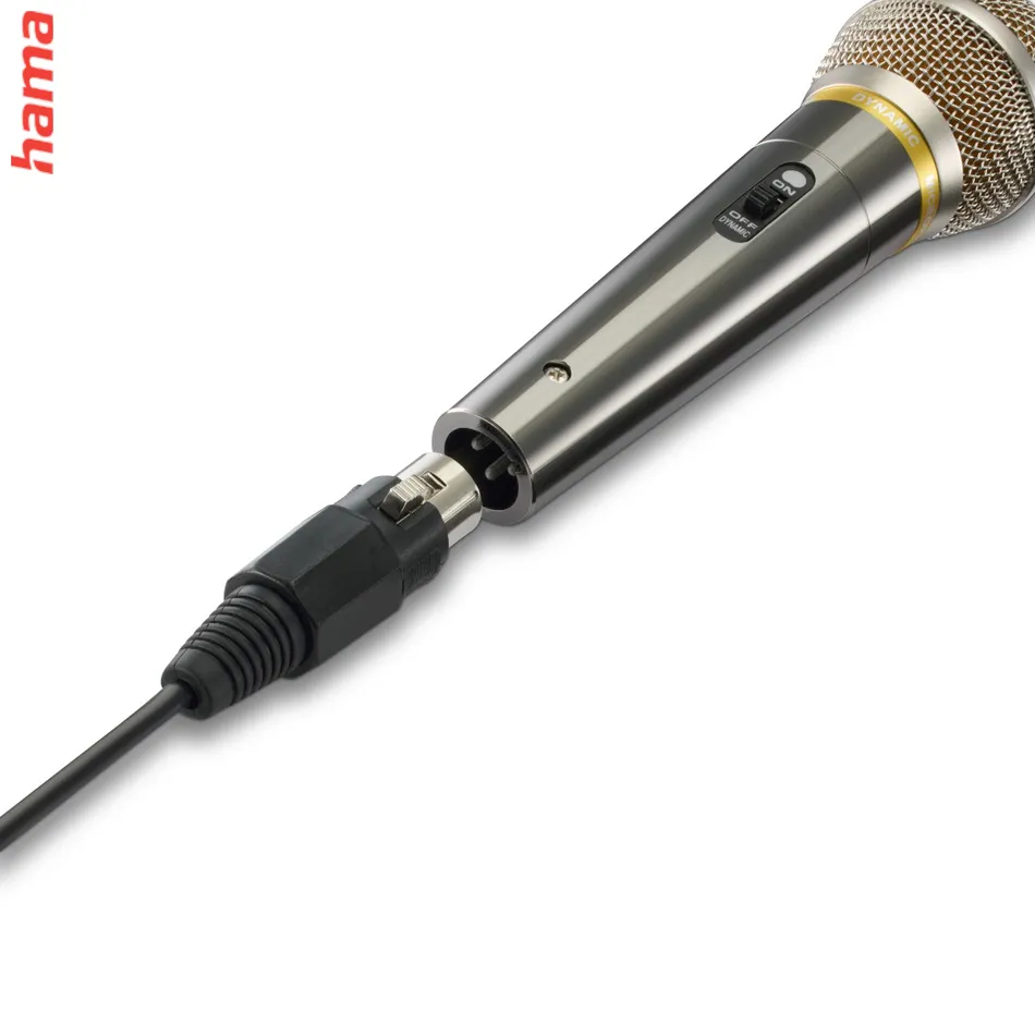 Hama dynamický mikrofón Vocal Pro, kovový, XLR/6,35 mm jack  