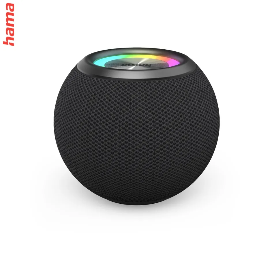 Hama Ball Bluetooth Reproduktor, 5 W, LED, AUX/USB/microSD, Čierny  