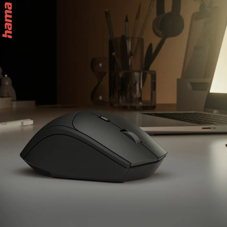 Hama bezdrôtová optická myš MW-600, USB-A/USB-C, čierna  