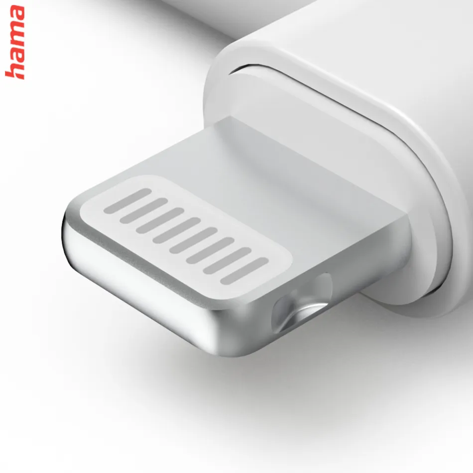 Hama MFi audio adaptér Lightning na jack 3,5 mm pre Apple, aktívny, kompaktný  
