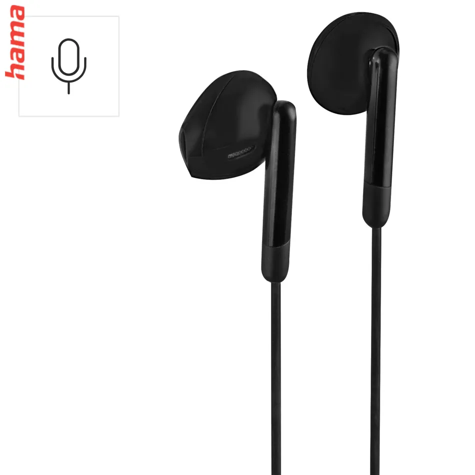 Hama USB-C slúchadlá s mikrofónom Season II, kôstky, čierne  