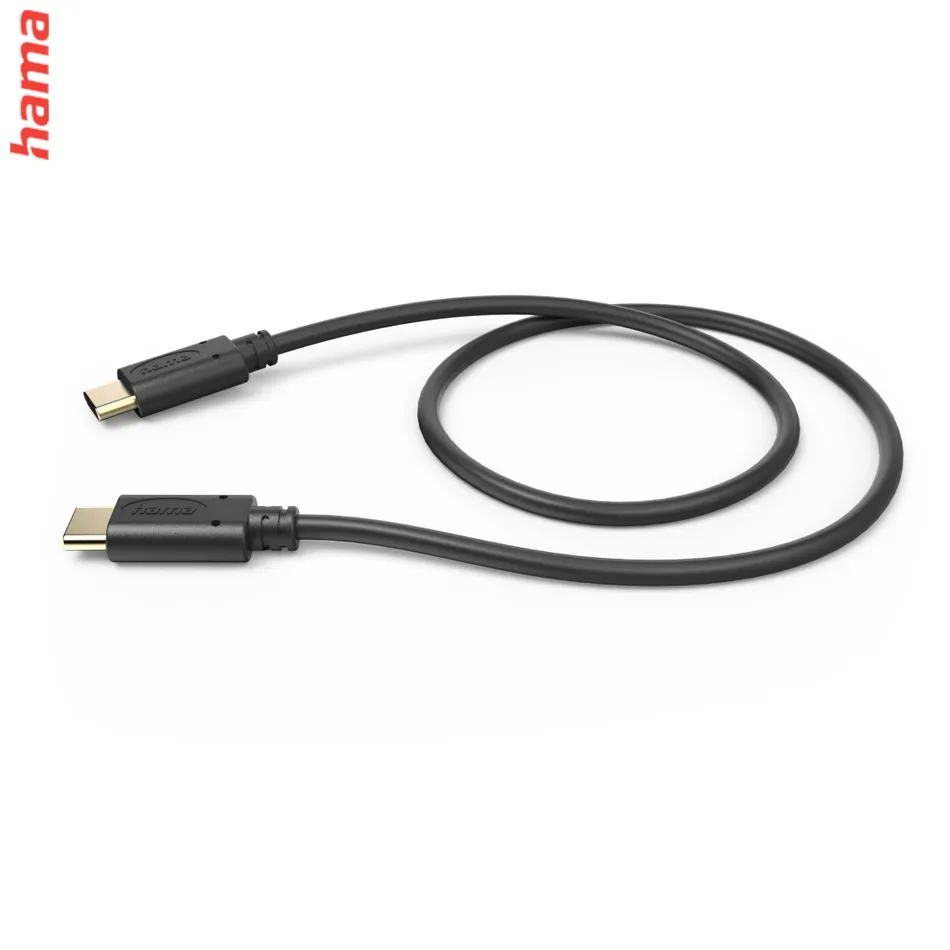Hama kábel USB-C 2.0 typ C-C 0,5 m, čierny