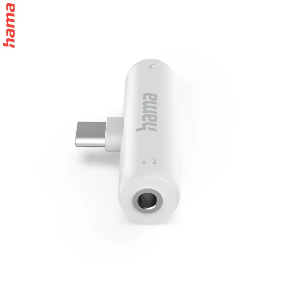 Hama audio adaptér USB-C na jack 3,5 mm, aktívny, USB-C napájanie