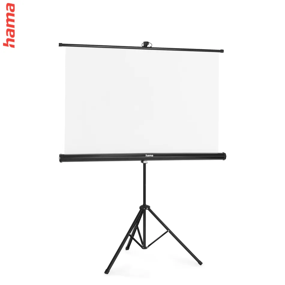 Hama projekčné plátno 2v1, 125x125 cm, uhlopriečka 177 cm, so statívom, prenosné, biele
