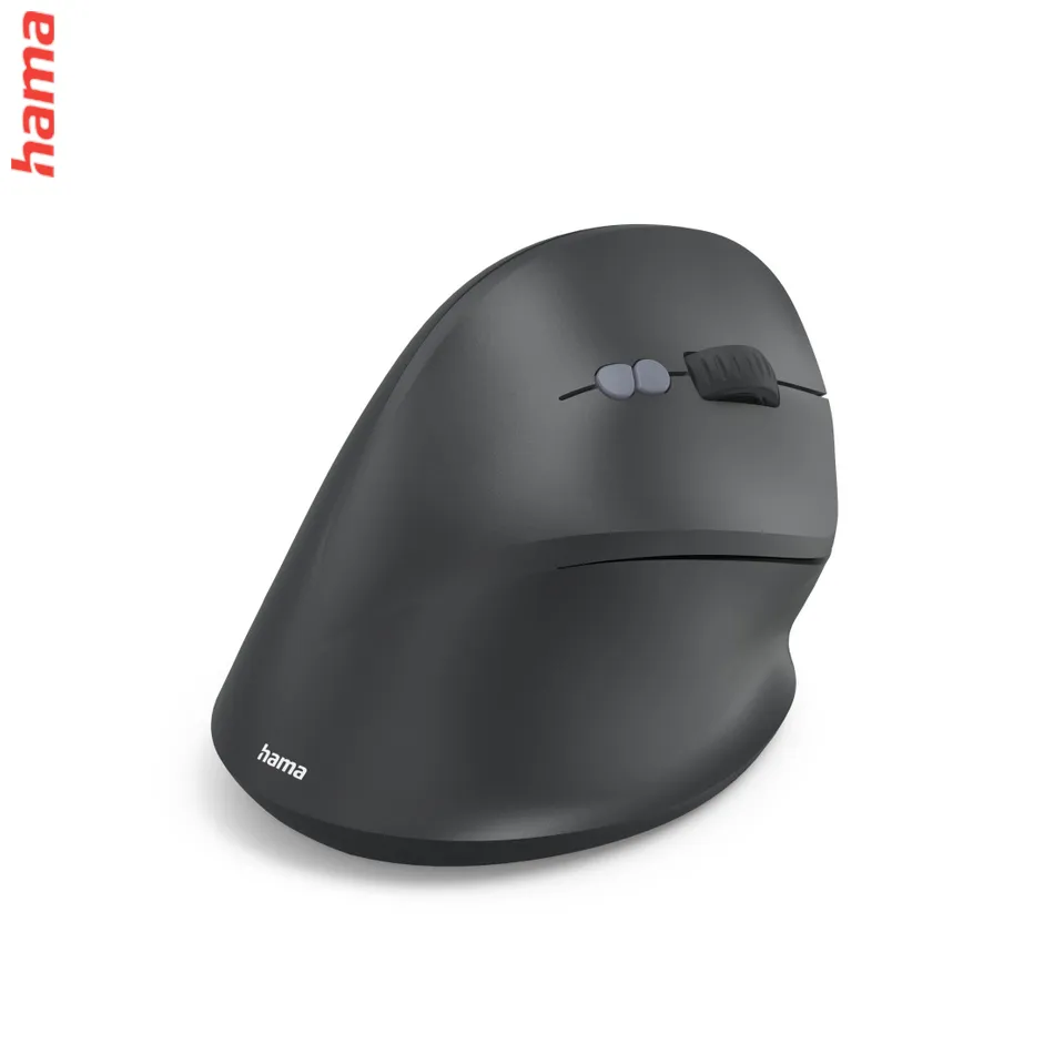 Hama vertikálna ergonomická bezdrôtová myš EWM-500R, pre pravákov, čierna