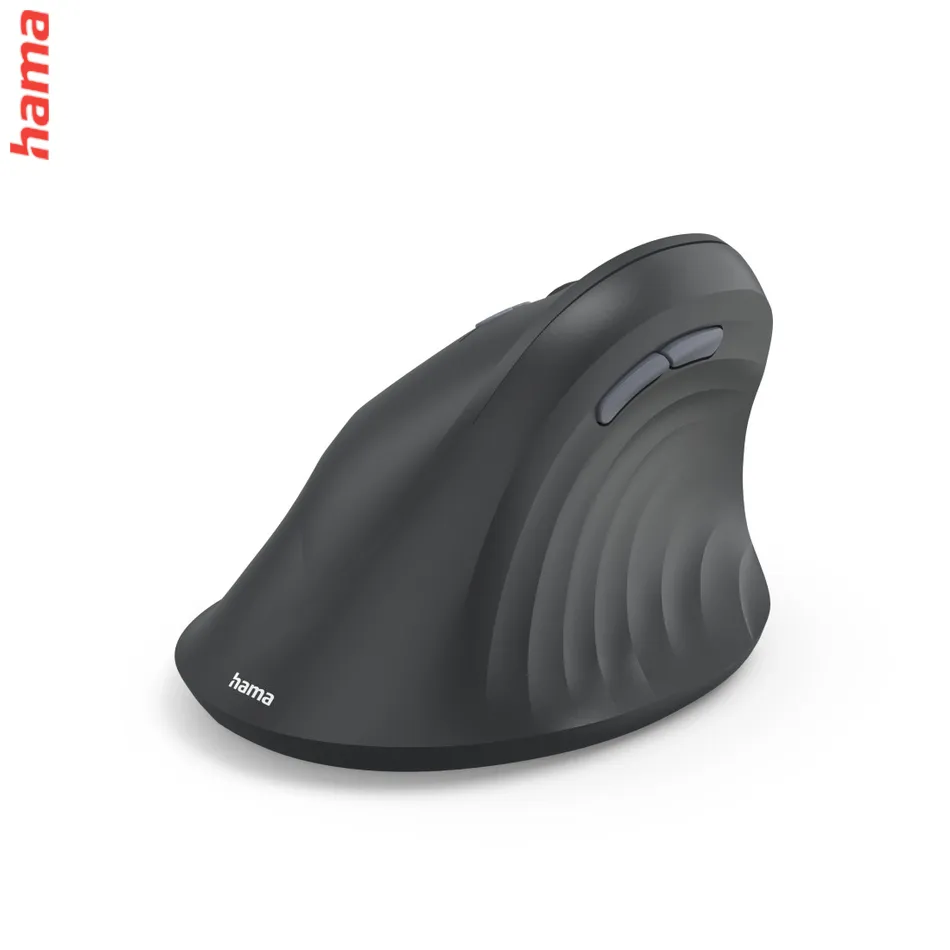 Hama vertikálna ergonomická bezdrôtová myš EWM-600L, pre ľavákov, nabíjacia, čierna