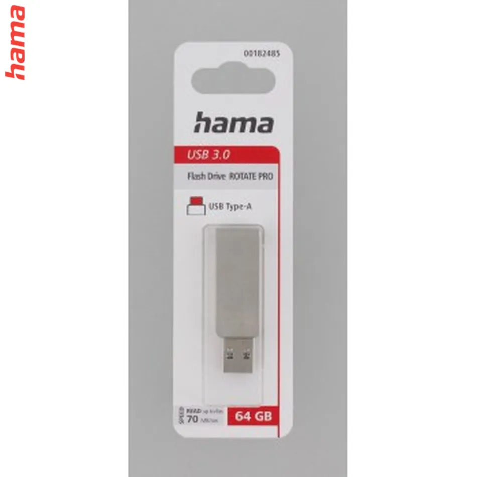 Hama USB flash disk Rotate Pro, USB 3.0, 64 GB, 70 MB/s