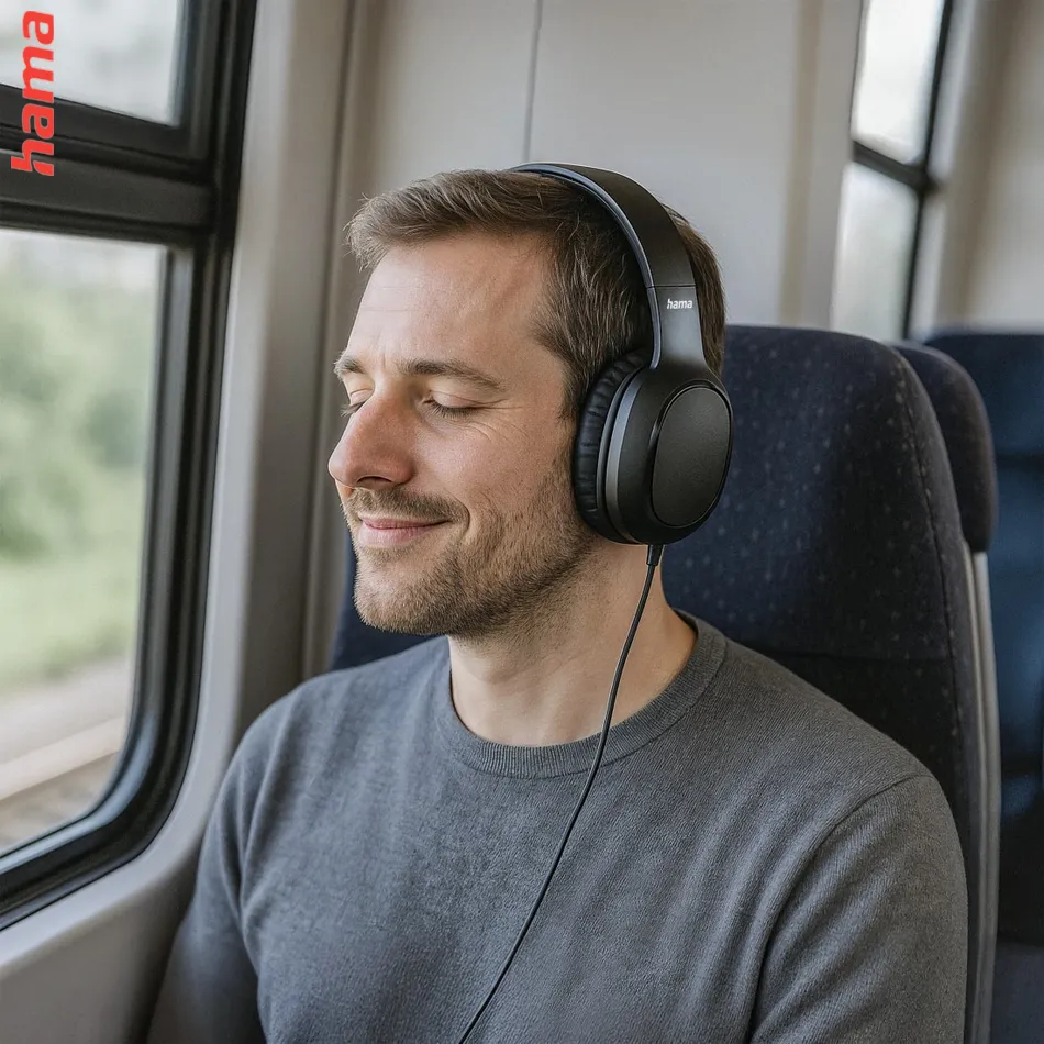 Hama USB-C slúchadlá s mikrofónom Fun C, uzavreté, čierne