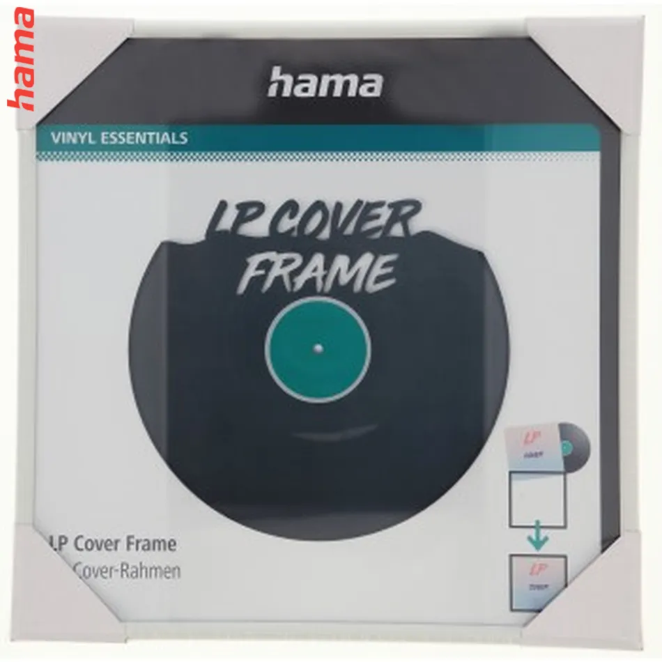 Hama rám na obal gramofónovej platne (LP/vinyl), 31,5x31,5 cm, hliníkový, matný biely