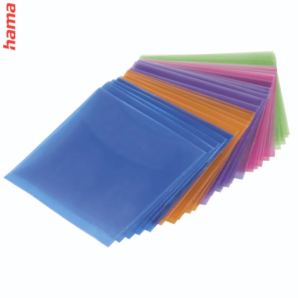 Hama ochranné obaly na CD/DVD, polypropylén, farebné, balenie 100 ks (cena za balenie)