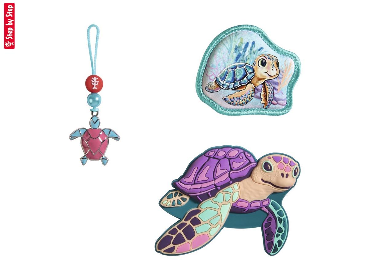 Doplnkový set obrázkov MAGIC MAGS, Turtle Josie, pre aktovky a ruksaky Step by Step