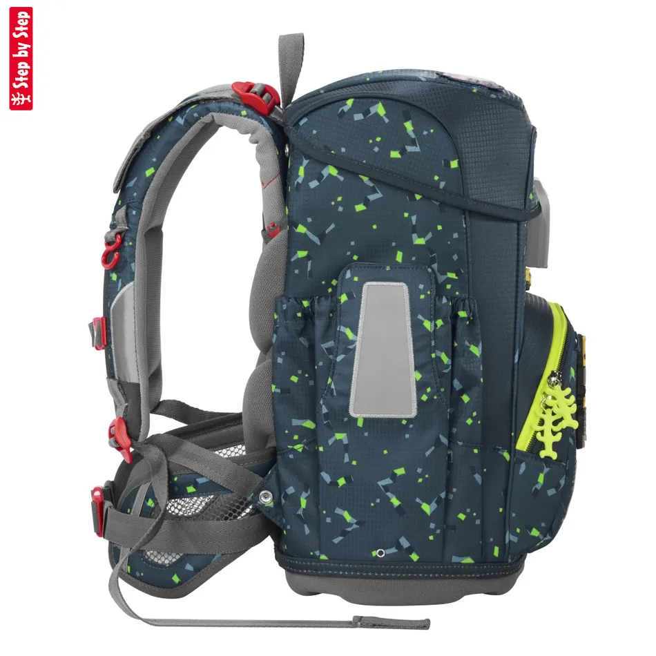 Školská aktovka Step by Step CLOUD, Bagger Rocco – 5-dielny set, AGR certifikát