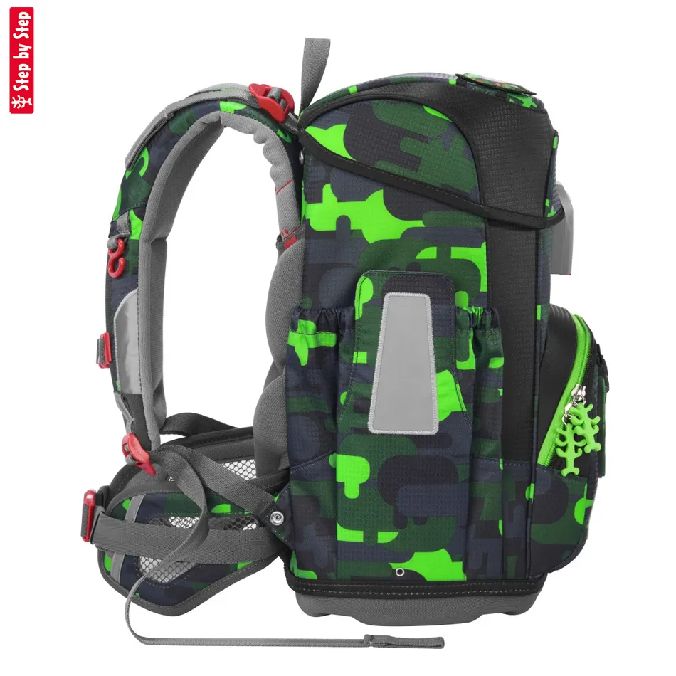 Školská aktovka Step by Step CLOUD, Black Cat Chiko - 5-dielny set, AGR certifikát