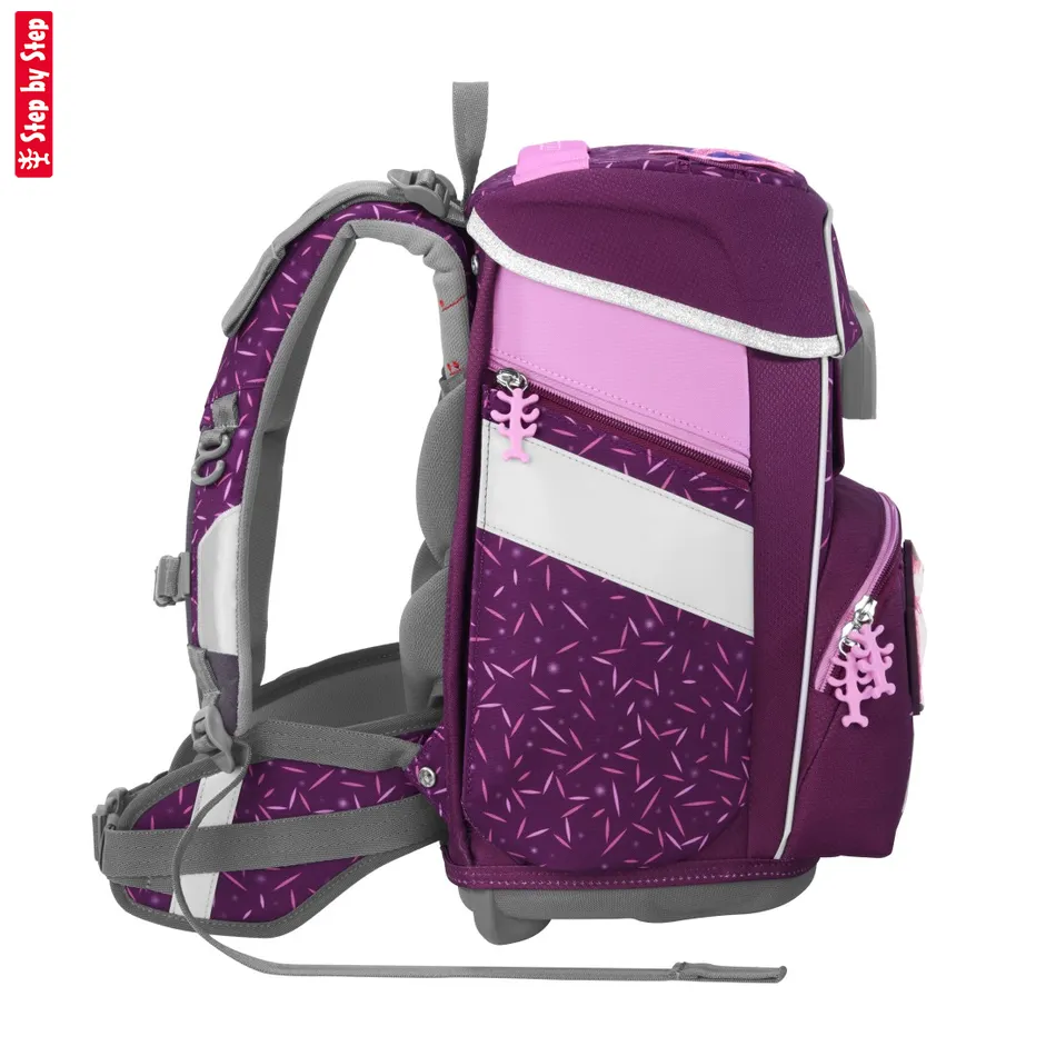 Školská aktovka Step by Step SPACE, Pretty Unicorn - 5-dielny set, AGR certifikát