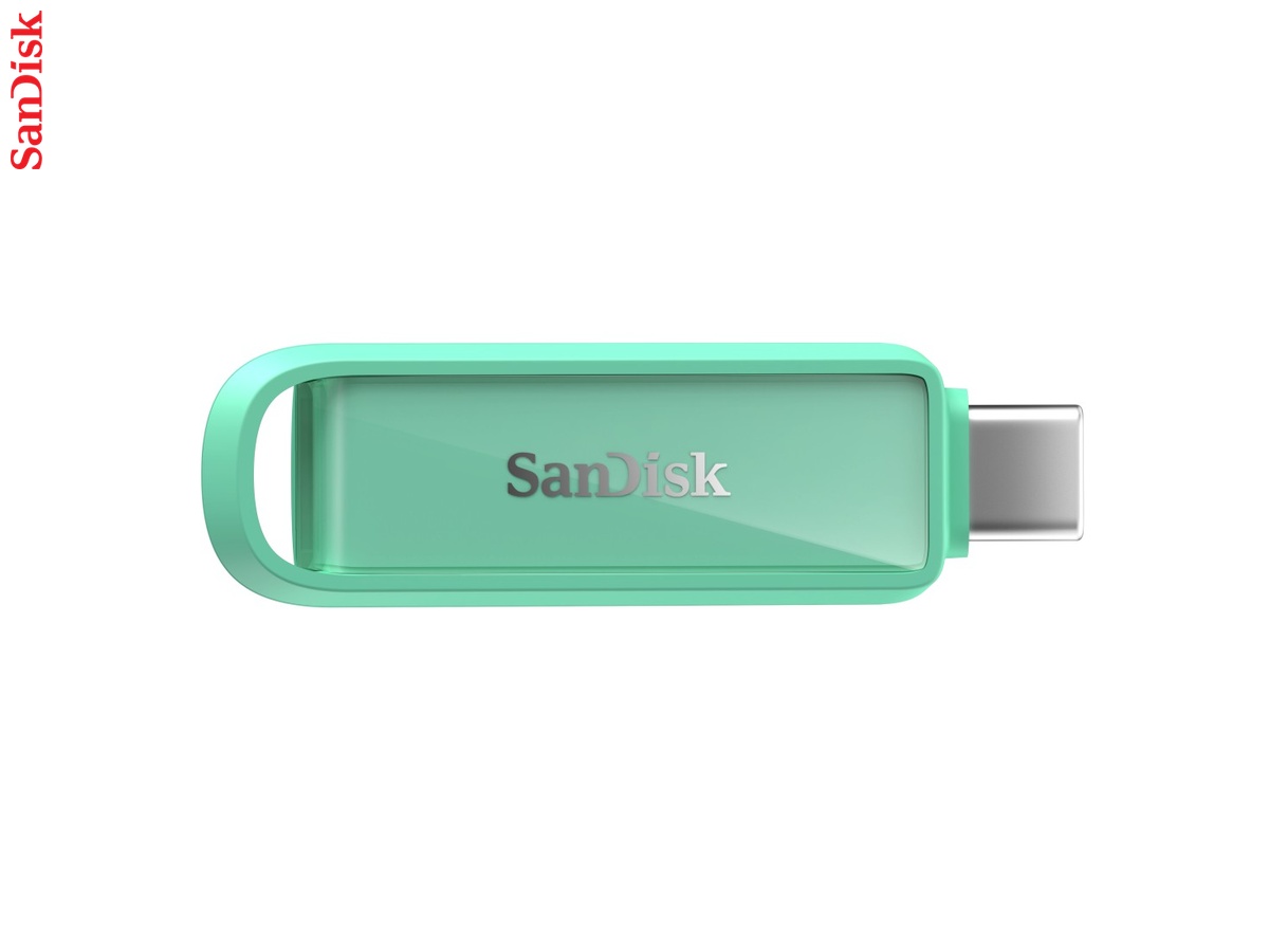 SanDisk Phone Drive 256 GB, USB-C Seafoam Green