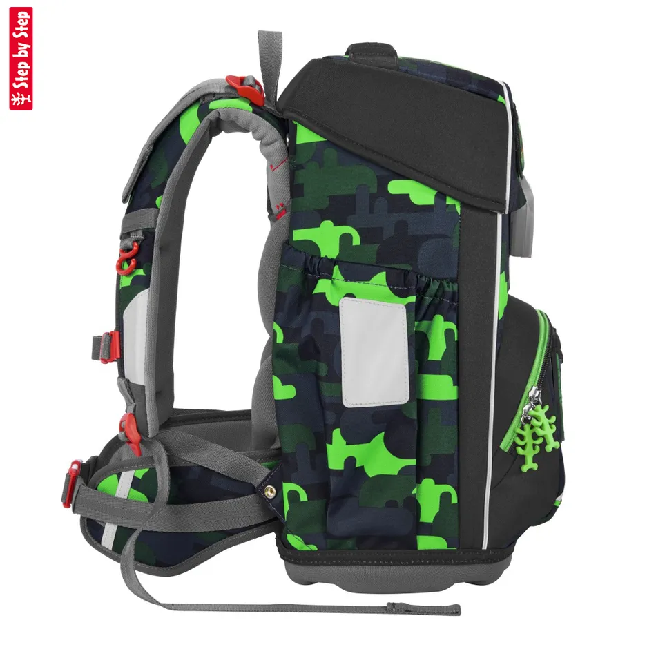 Školská aktovka-taška Step by Step GIANT, Black Cat Chiko - 5-dielny set, AGR certifikát