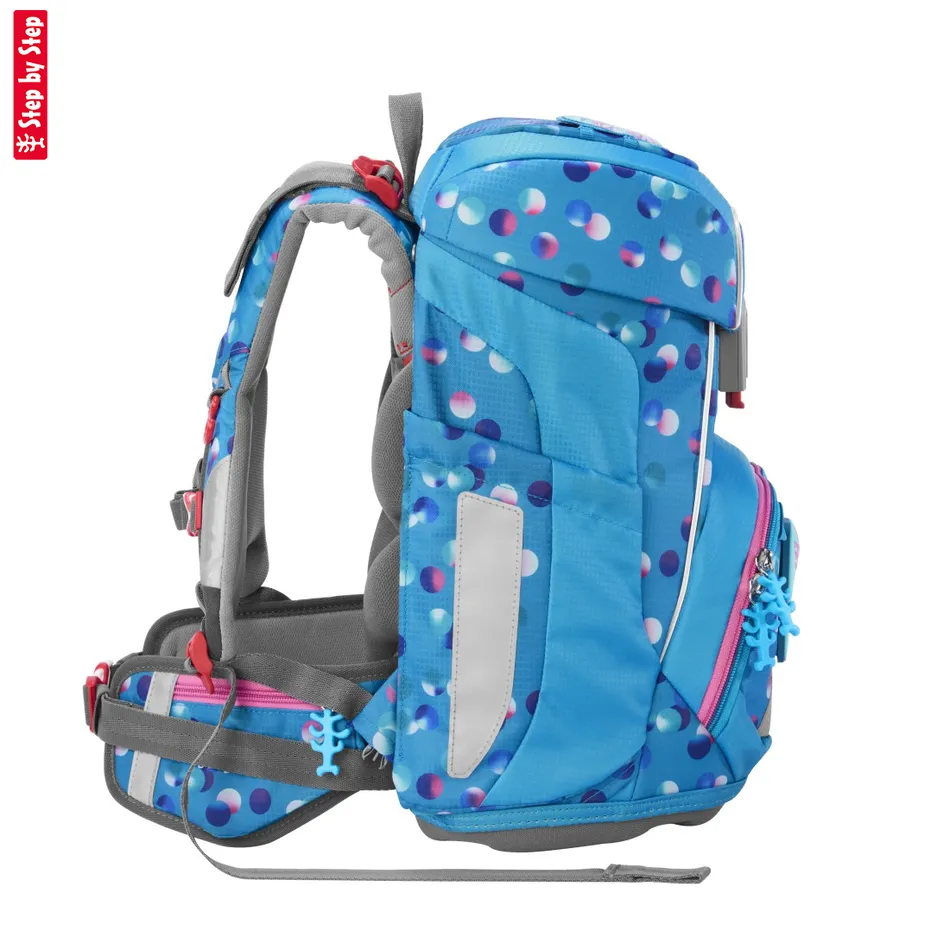 Školská aktovka-taška Step by Step FIT, Dolphin Finja - 5-dielny set, AGR certifikát