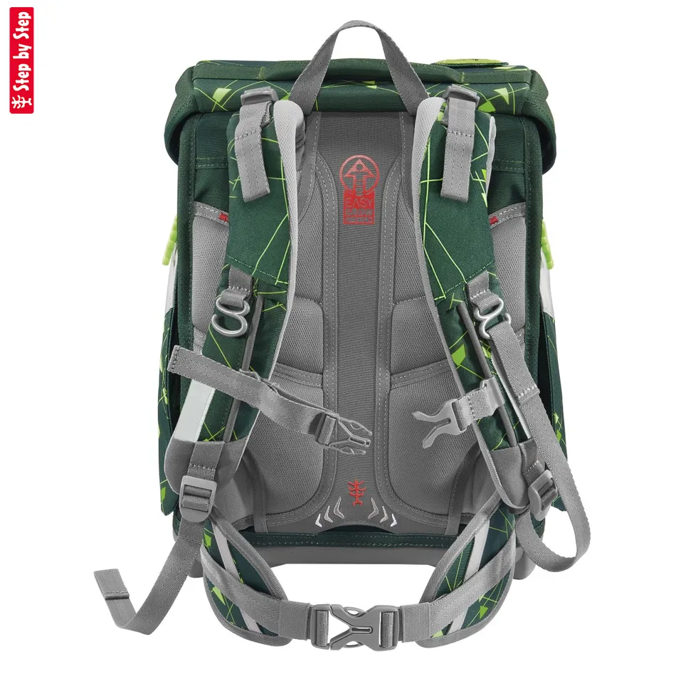 Školská taška Step by Step SPACE SHINE, Dino Night Tyro - 5-dielny set, AGR certifikát
