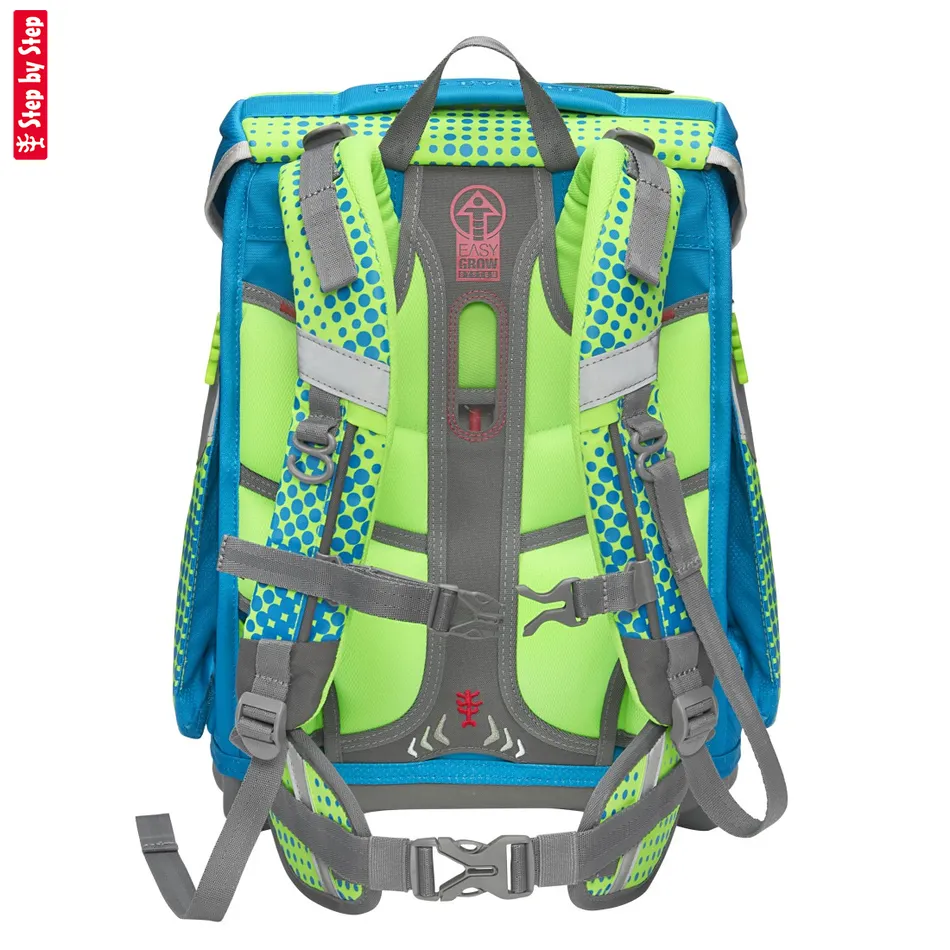 Školská taška Step by Step SPACE NEON, Race Car Chuck - 5-dielny set, AGR certifikát
