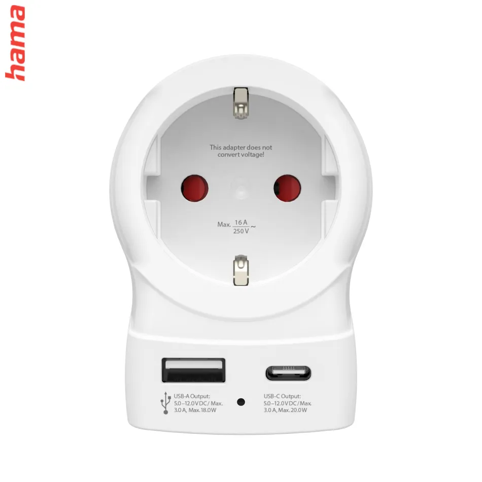 Hama Travel Adapter, 