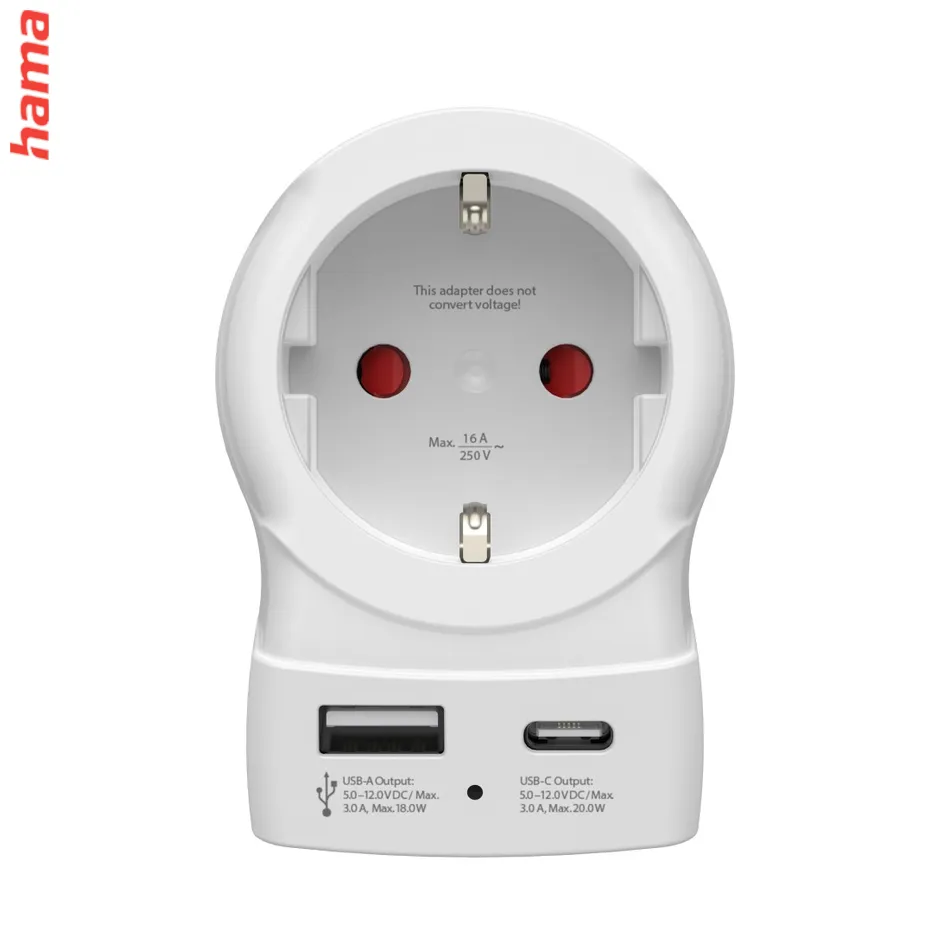 Hama Travel Adapter, 