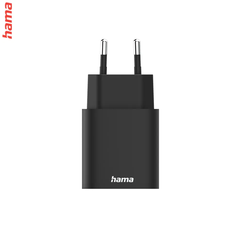 Hama rýchla USB nabíjačka USB-C, USB-A, PD/QC 30 W, čierna