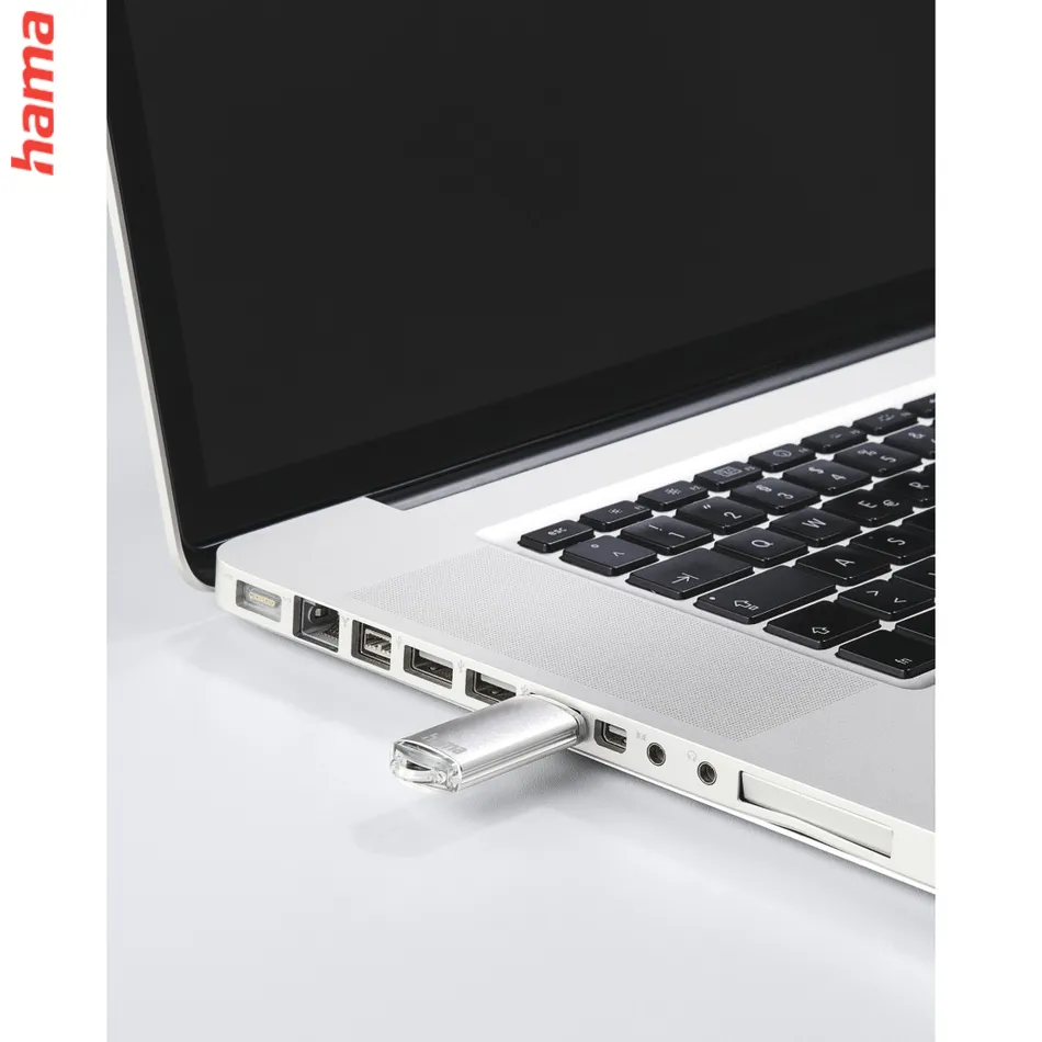 Hama USB kľúč Laeta, USB 2.0, 128 GB, 15 MB/s, strieborný
