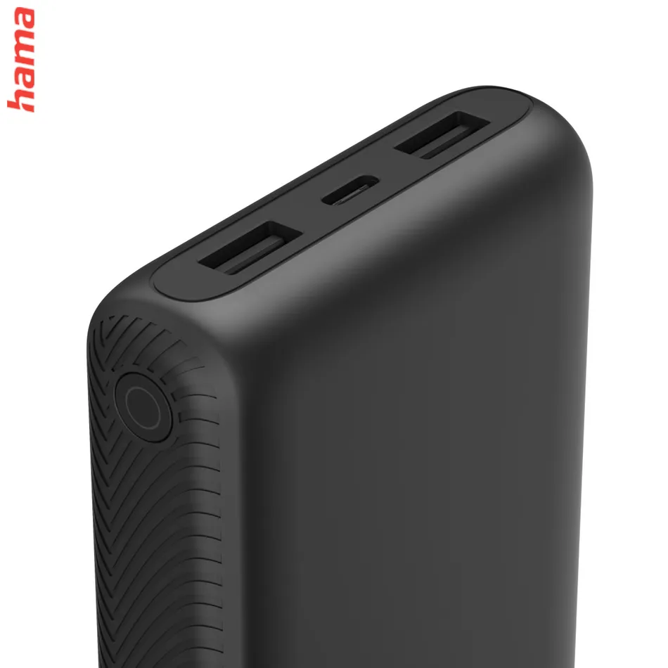 Hama New Performance 10, powerbanka 10000 mAh, 3 A, 15 W, 1x USB-C, 2x USB-A