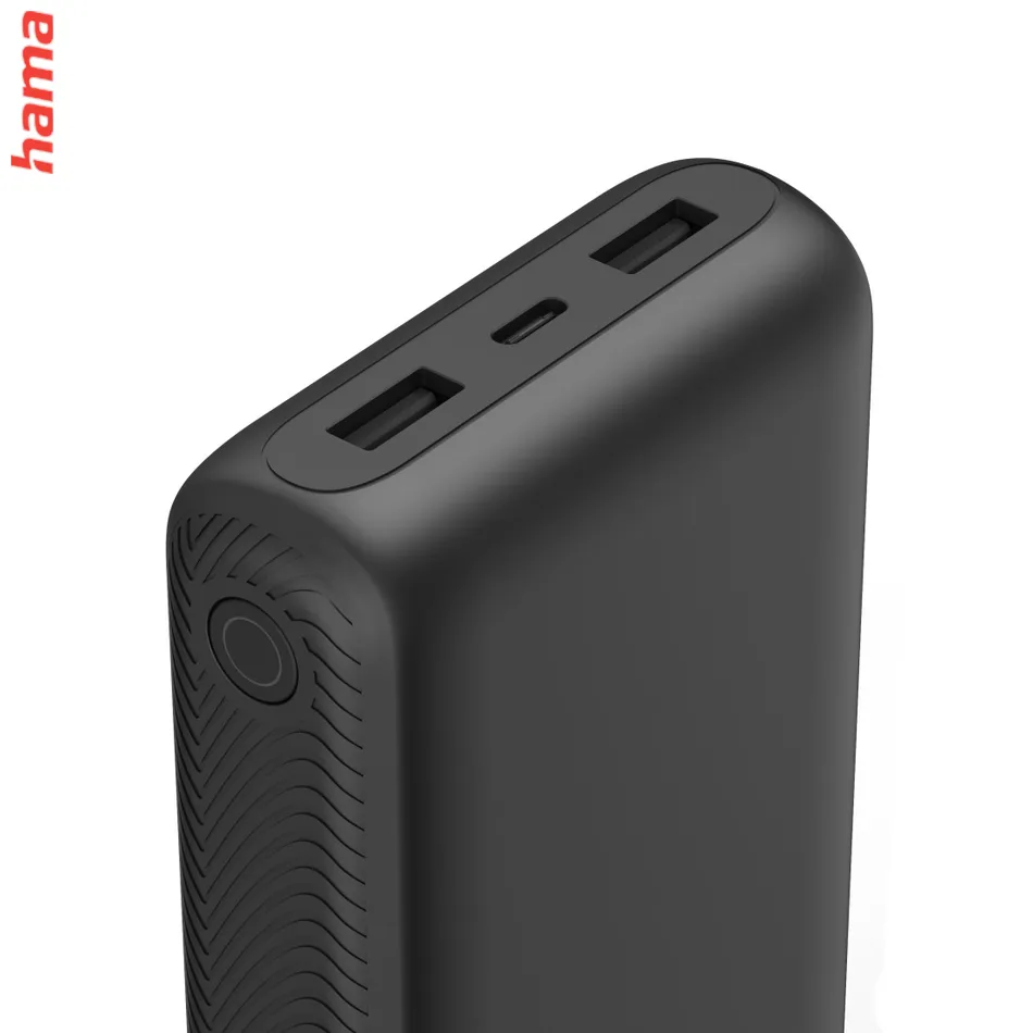 Hama New Performance 20, powerbanka 20000 mAh, 3 A, 15 W, 1x USB-C, 2x USB-A
