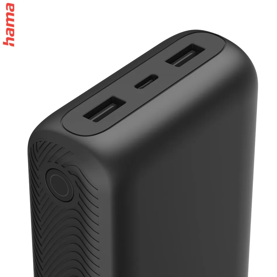 Powerbanka Hama New Performance 24, powerbanka 24000 mAh, 3 A, 15 W, 1x USB-C, 2x USB-A