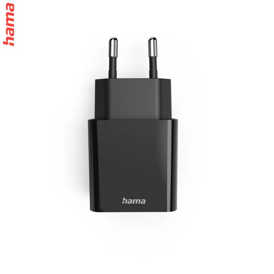 Hama rýchla USB nabíjačka USB-C PD 20 W, čierna