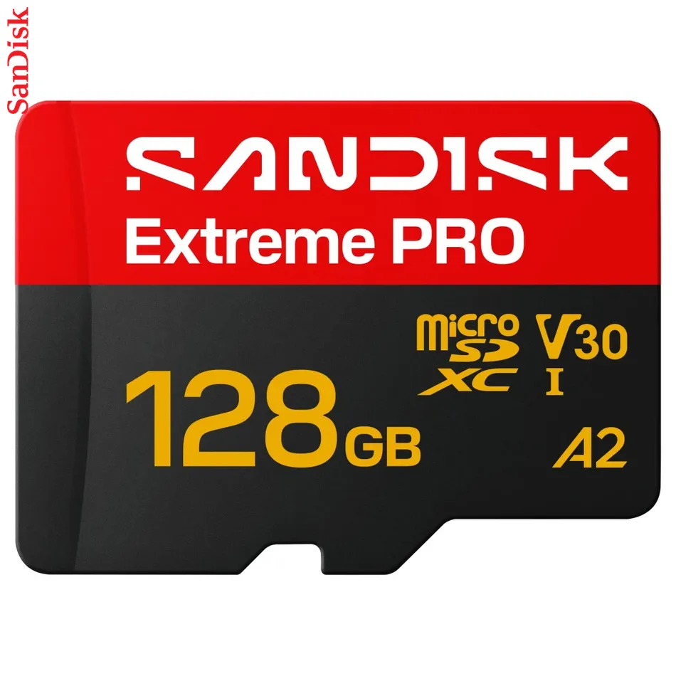 SanDisk microSDXC Extreme PRO 128GB (UHS-I, R250MB/s / W120MB/s, 5K, 4K UHD) + Ad