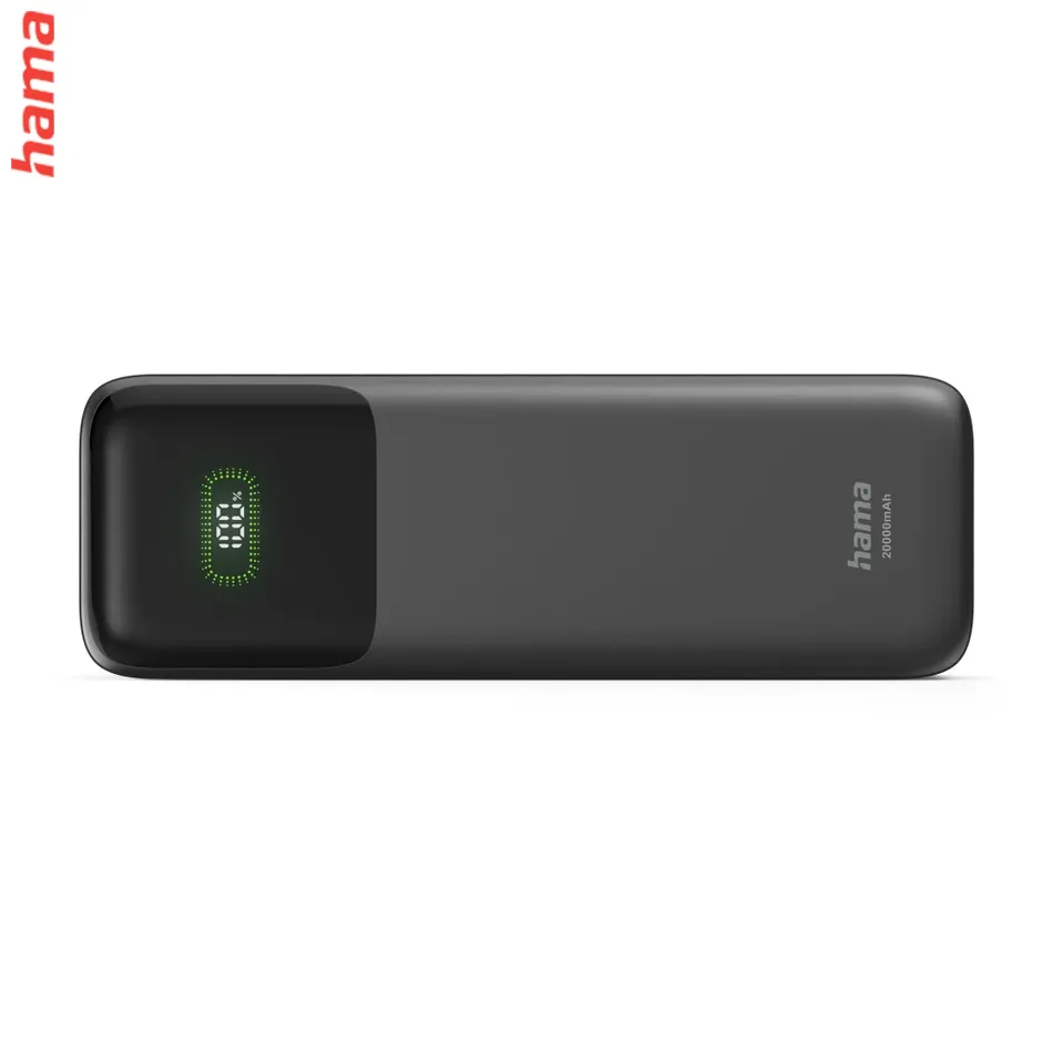 Hama Roll Up powerbanka, 20000 mAh, 45 W, 1x USB-C, 1x USB-A, navíjací kábel