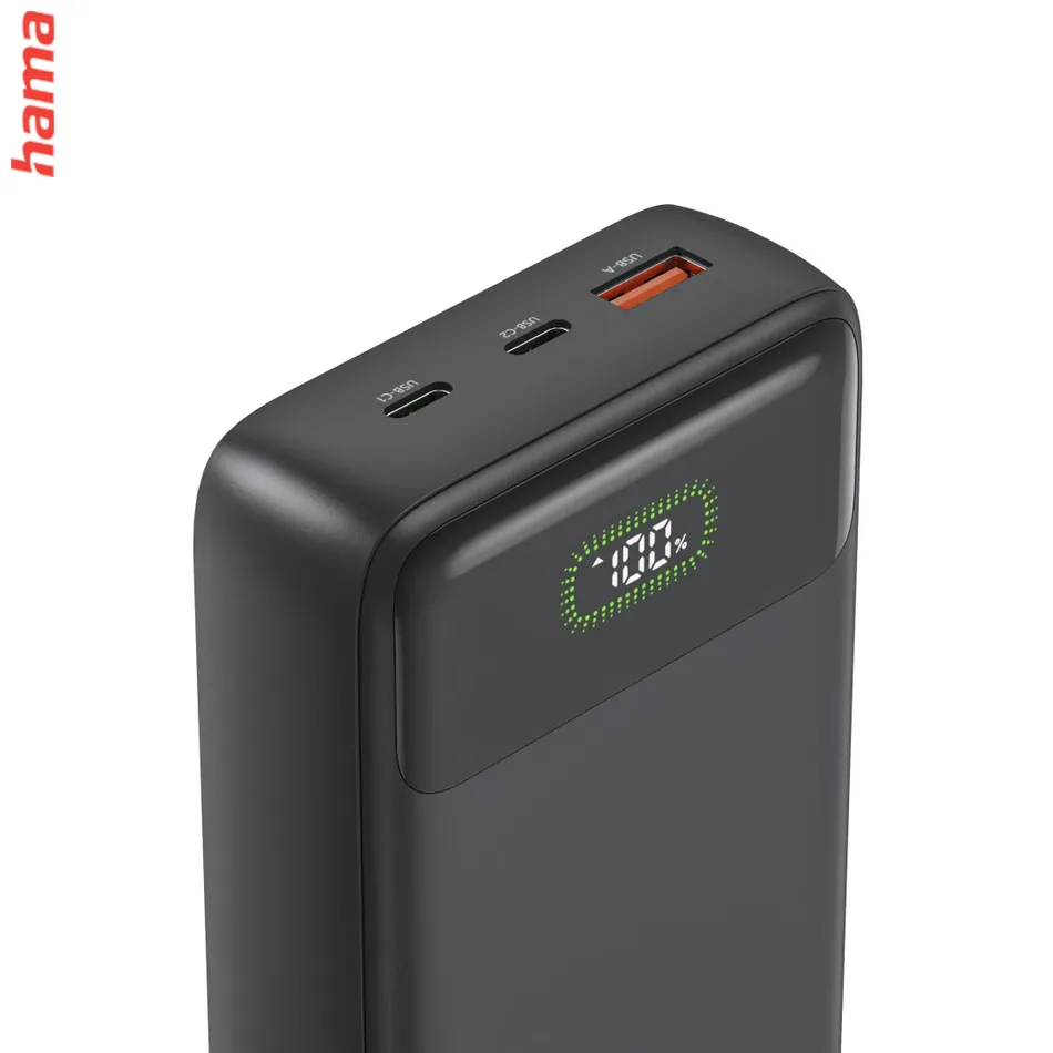 PD70-W65 powerbanka, 27000 mAh, 65 W, 2x USB-C, 1x USB-A, displej