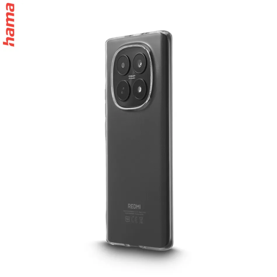 Hama priehľadný obal na Xiaomi Redmi Note 15 4G a 5G, Always Clear