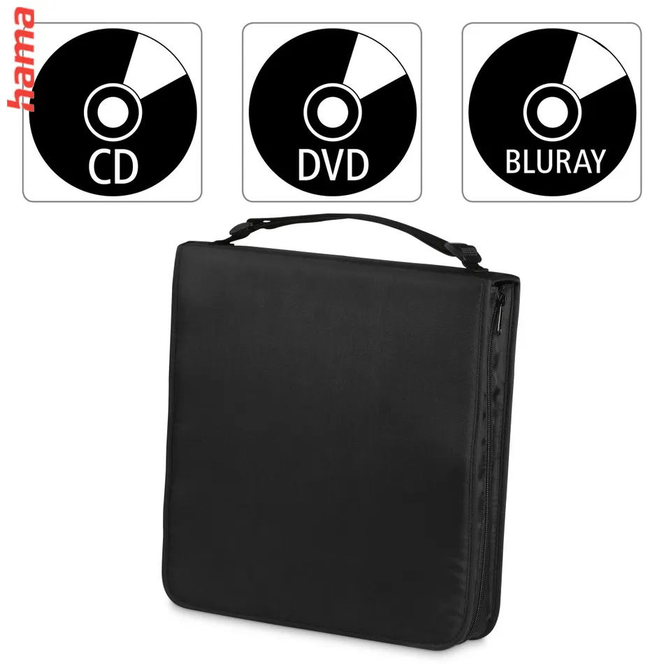 Hama peňaženka na CD, DVD a Blu-ray, 160 diskov, čierna