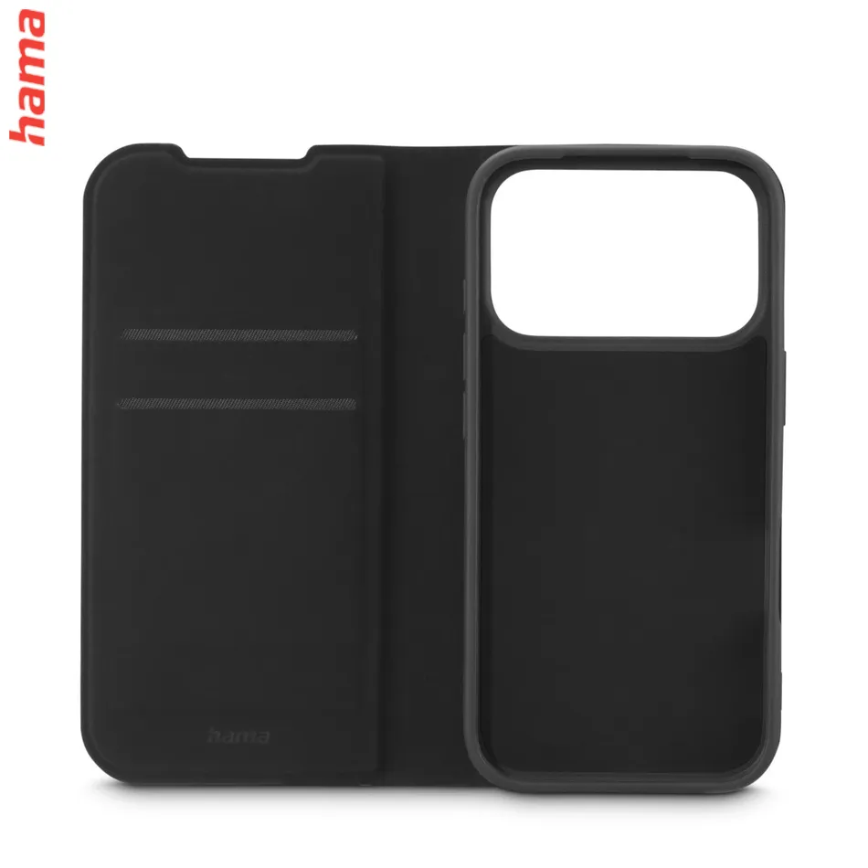 Hama Obal na iPhone 17 Pro/18 Pro Daily Protect, knižkový, čierny
