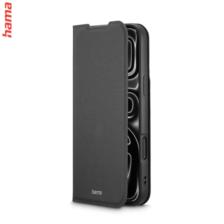 Hama Obal na iPhone 17 Pro Max/18 Pro Max Daily Protect, knižkový čierny