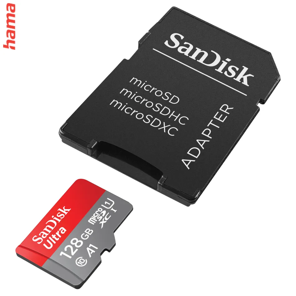 SanDisk micro SD karta Ultra 128 GB s adaptérom, UHS-I A1, 140 MB/s