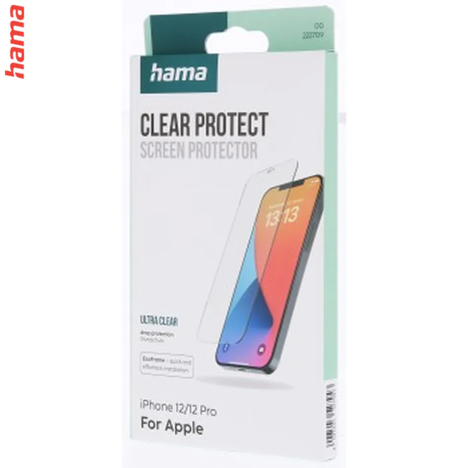 Hama Clear Protect, ochranné sklo na displej pre Apple iPhone 12/12 Pro