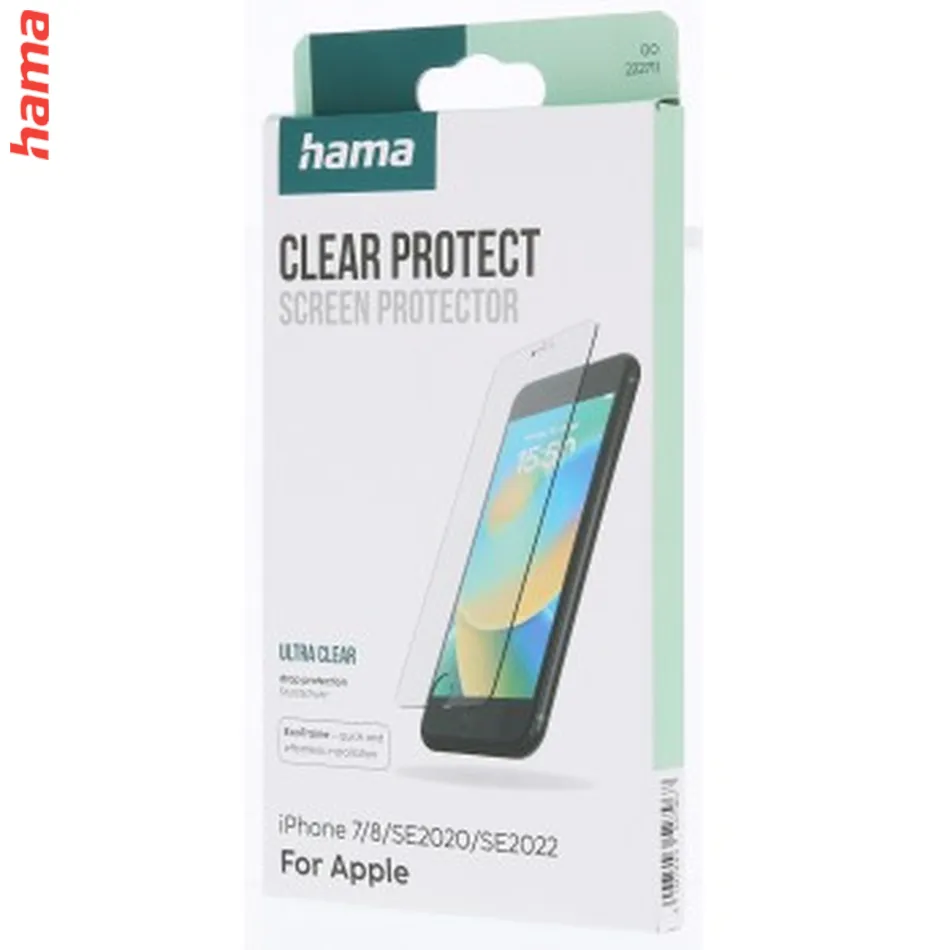 Hama Clear Protect, ochranné sklo na displej pre Apple iPhone 7/8/SE2020/SE2022