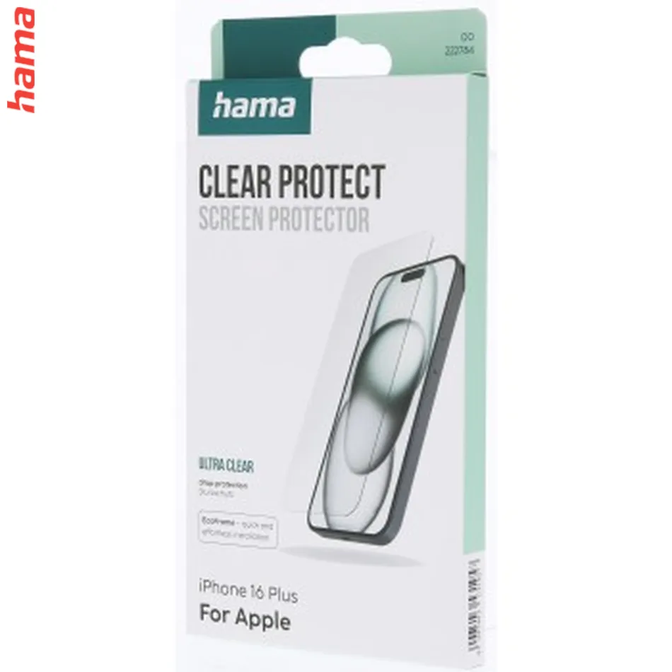 Hama Clear Protect, ochranné sklo na displej pre Apple iPhone 16 Plus