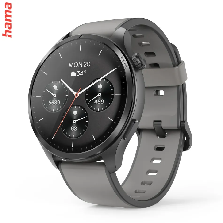 Hama 9000, smart hodinky, GPS, AMOLED 1,43