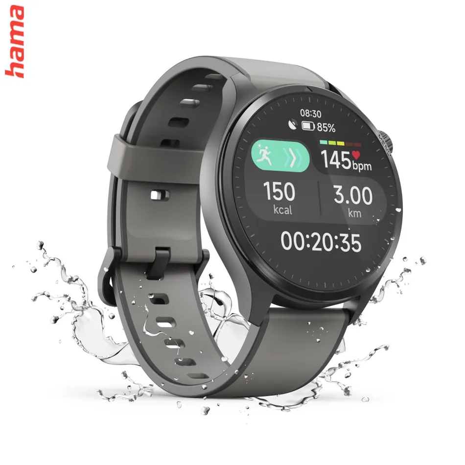 Hama 9000, smart hodinky, GPS, AMOLED 1,43