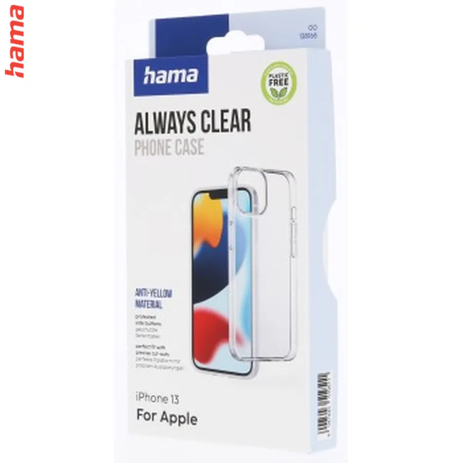 Hama Always Clear, kryt pre Apple iPhone 13, vždy priehľadný, nezažltne  