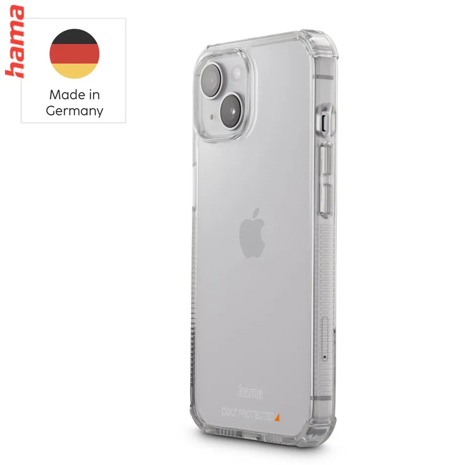 Hama Extreme Protect, kryt pre Apple iPhone 13, materiál D3O®, nezažltne, priehľadný  