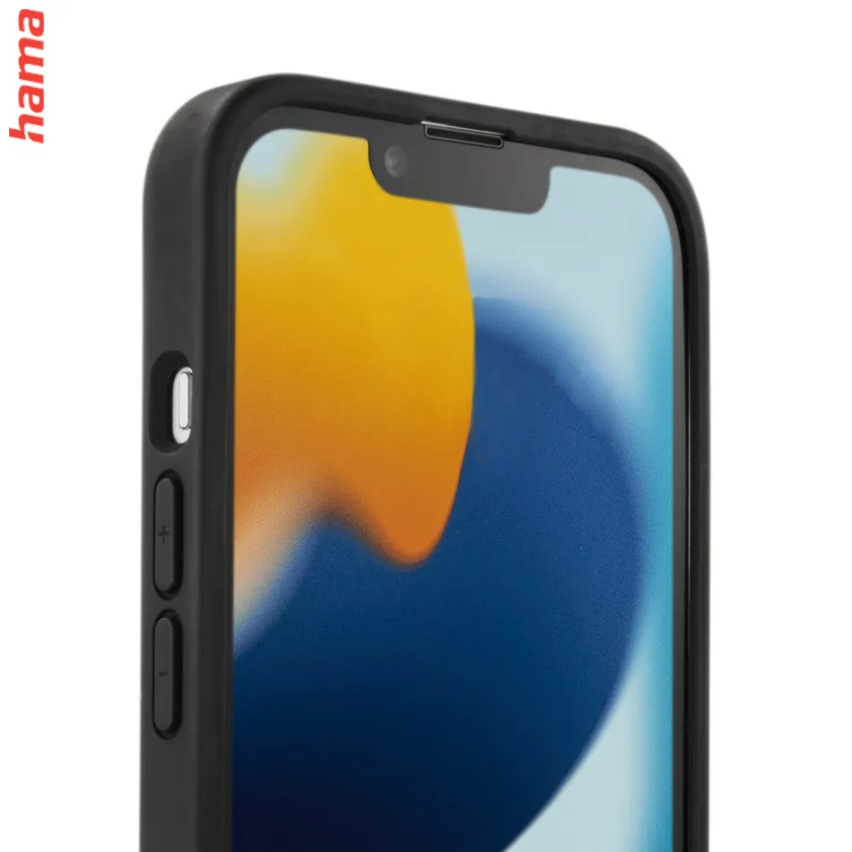 Hama Fantastic Feel, kryt pre Apple iPhone 13, hebký povrch, čierny  