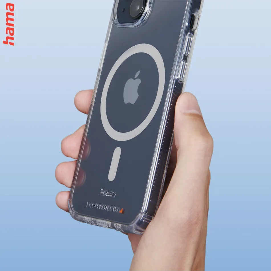 Hama Extreme Protect, kryt pre Apple iPhone 15 Pro Max, materiál D3O®, nezažltne, priehľadný  