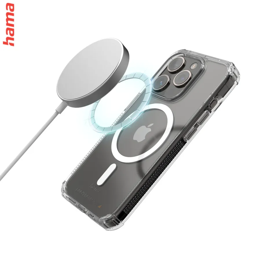 Hama Extreme Protect, kryt pre Apple iPhone 15 Pro Max, materiál D3O®, nezažltne, priehľadný  