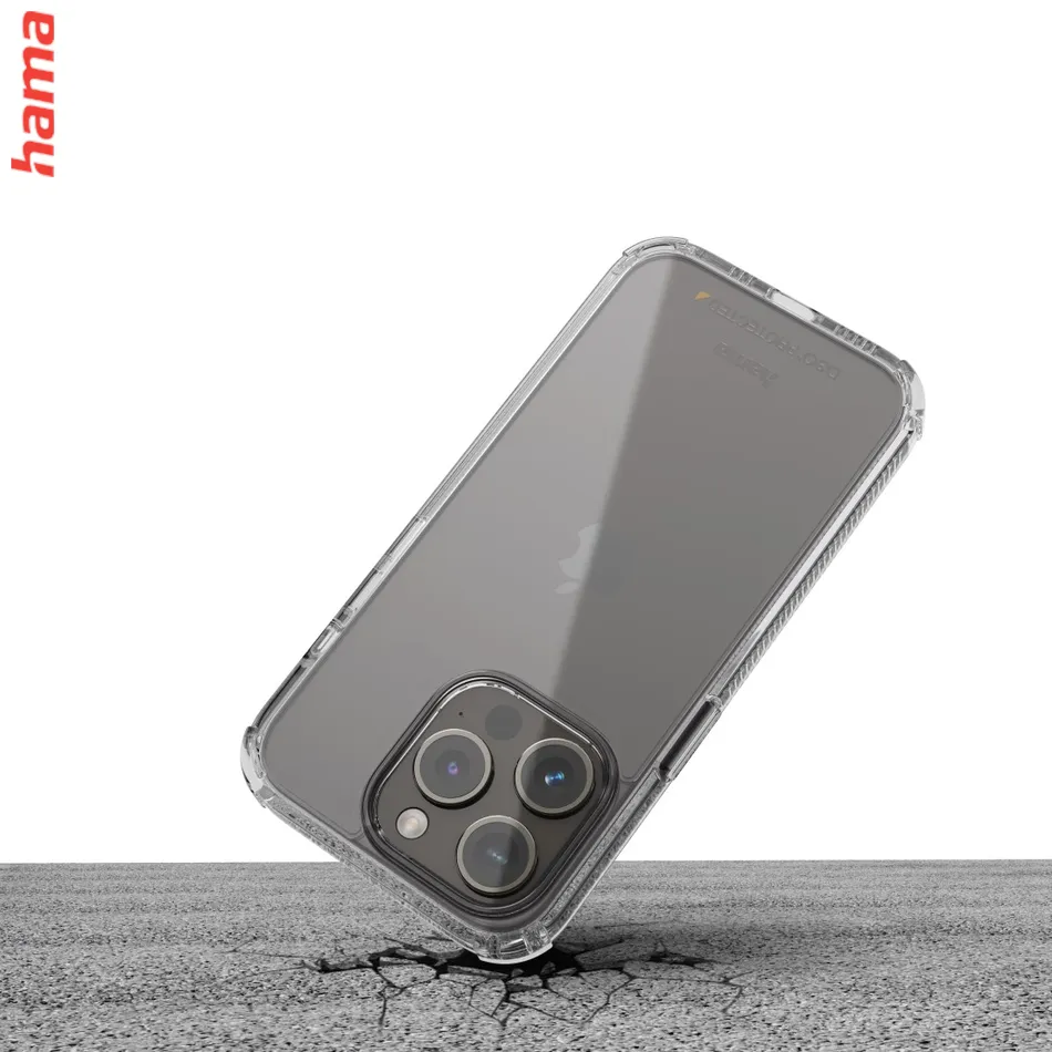 Hama Extreme Protect, kryt pre Apple iPhone 13 Pro, materiál D3O®, nezažltne, priehľadný  